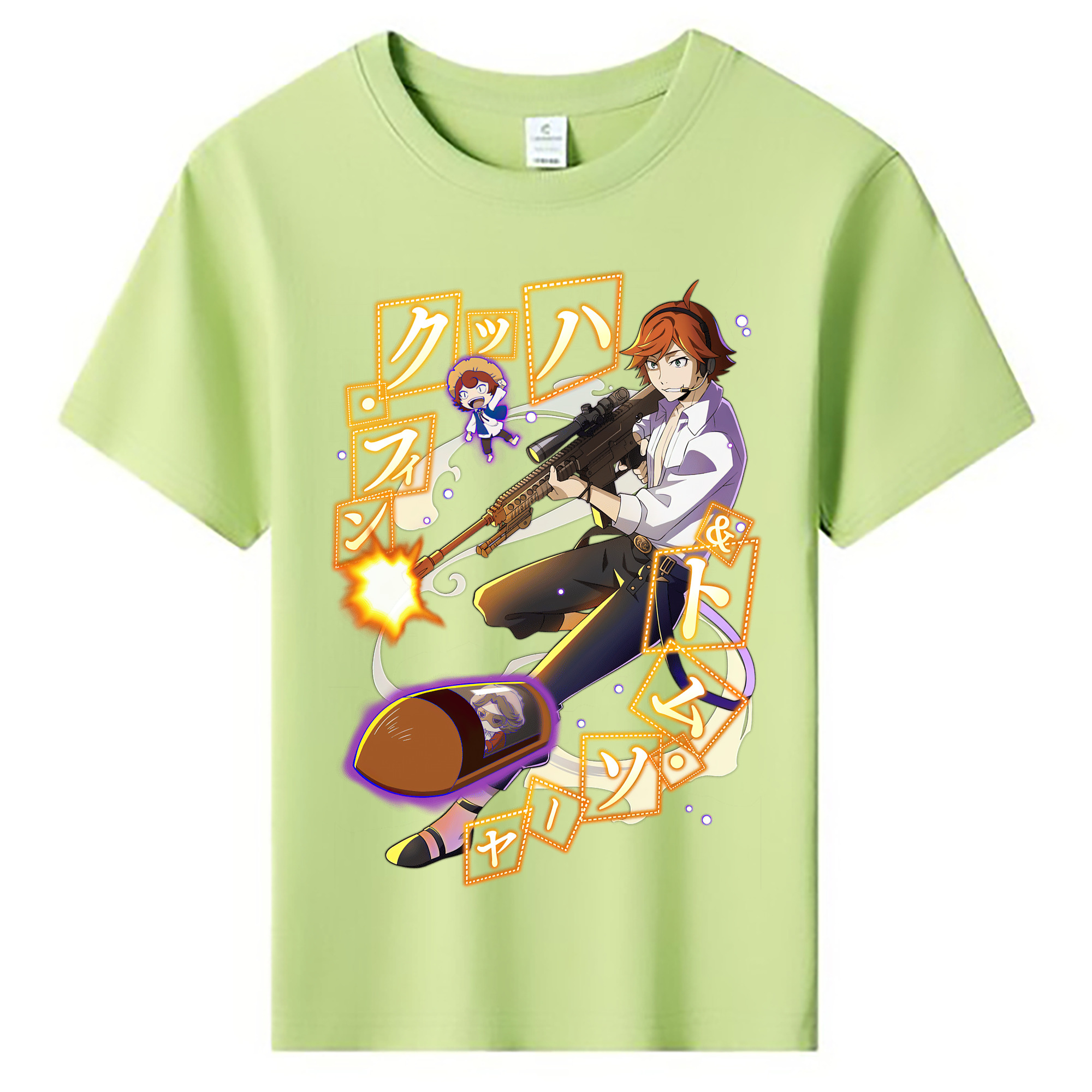 （画像用） 文豪ストレイドッグス Bungo Stray Dogs 綿100％キッズTシャツ（フロントプリント）